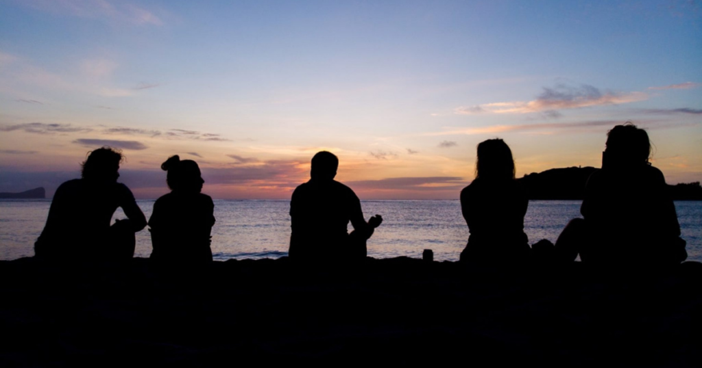 Sunsets in Mauritius at Flat Island
