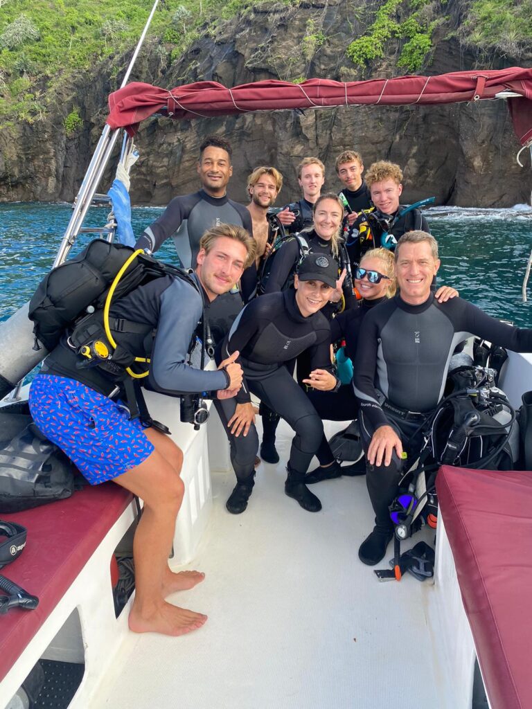 Course Director Emma Andrews on the boat during a PADI IDC
